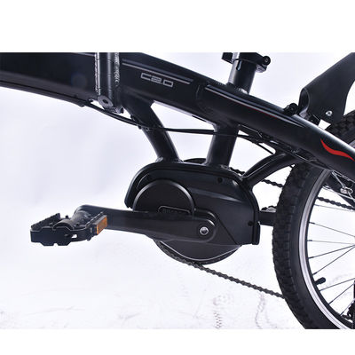 20 Inch Ultra Light Electric Folding Bike 0.25KW With Bafang Mid Drive Motor